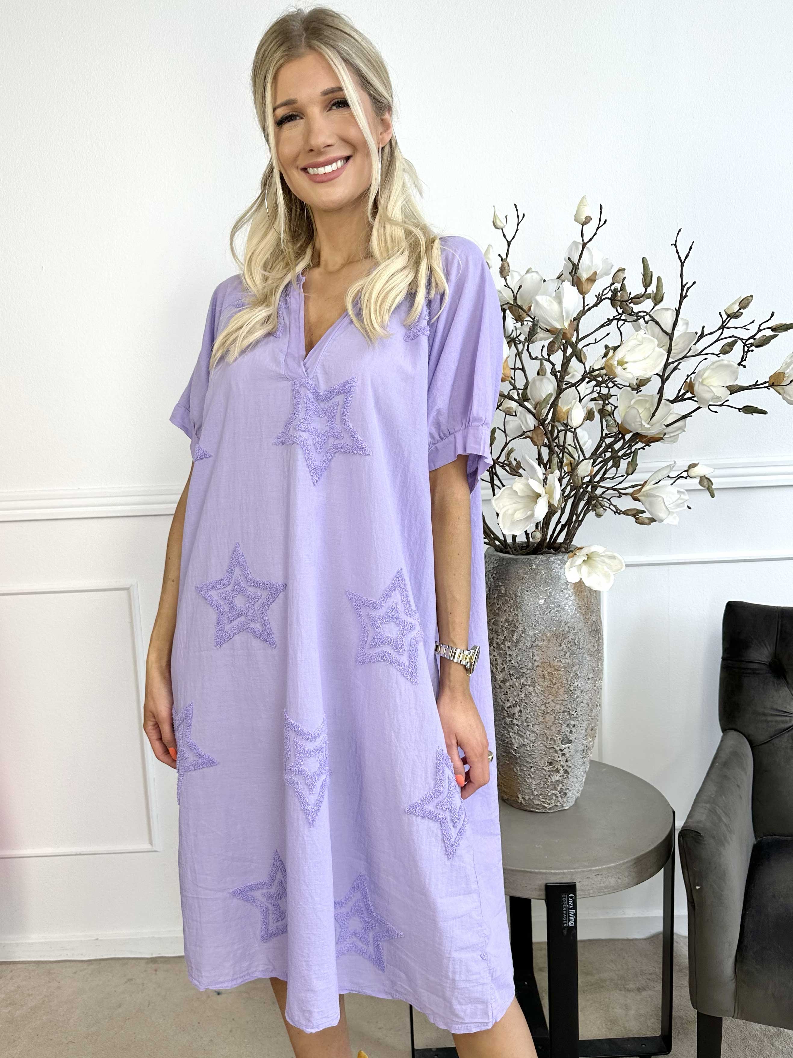 Nannali - Söt bomullsklänning med stjärnor